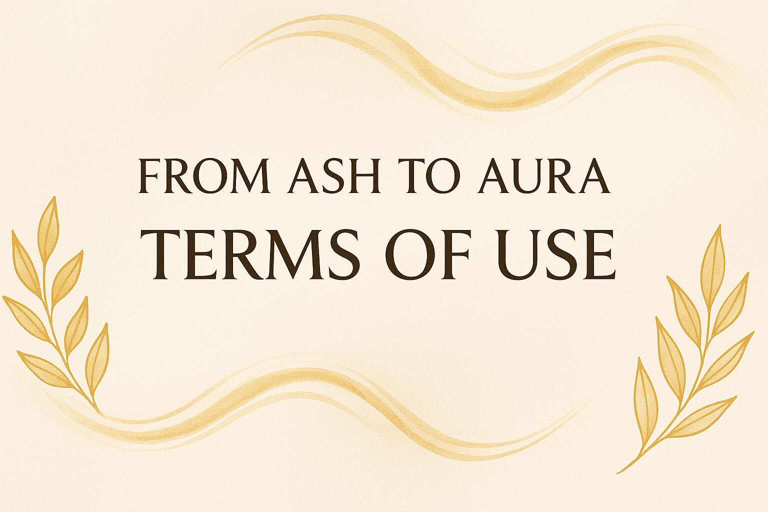 From Ash To Aura Terms Banner
